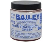 Bailey Drain Tracing Dye Green 200grms